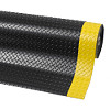 Wykładzina przemysłowa Diamond Plate Runner kolor czarny z żółtym pasem